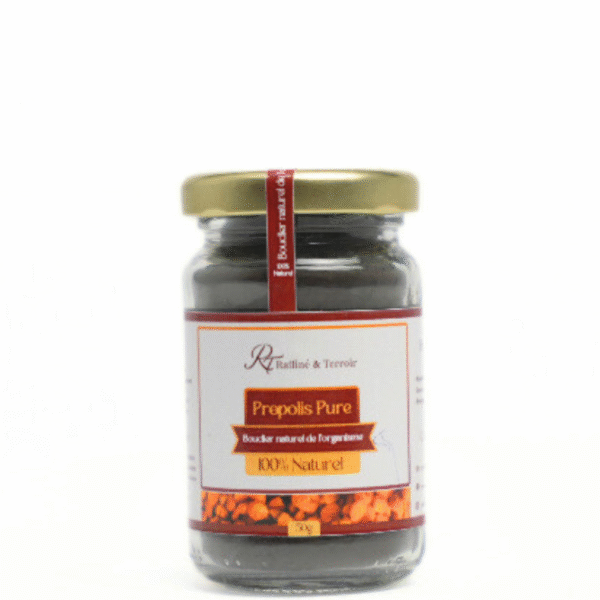 Propolis Pure – 100% Naturel La Propolis Pure est un produit naturel de la ruche reconnu pour ses puissantes propriétés protectrices. Utilisée depuis longtemps pour soutenir le système immunitaire, elle aide l’organisme à se défendre naturellement contre les agressions extérieures.