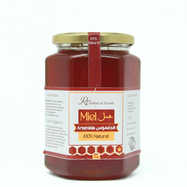 Le miel d’Artemisia se distingue par ses arômes herbacés et son goût légèrement amer aux notes végétales. Récolté à partir des fleurs d’Artemisia, il offre une texture onctueuse et une couleur ambrée. 100 % pur, cru et non pasteurisé, il est apprécié pour sa richesse en antioxydants et ses propriétés naturelles qui contribuent au bien-être général et au confort digestif.